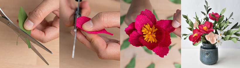 Curso online - Técnicas para a criação de flores de papel (Eileen Ng) |  Domestika