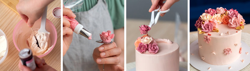 Cursos de Repostería - RECETAS y TUTORIALES: Técnica de Decoración con  Flores Prensadas para repostería