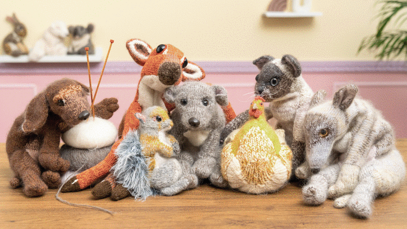 Online Course - Knitting Realistic Stuffed Animals: Make a Puppy from Yarn  (Claire Garland) | Domestika