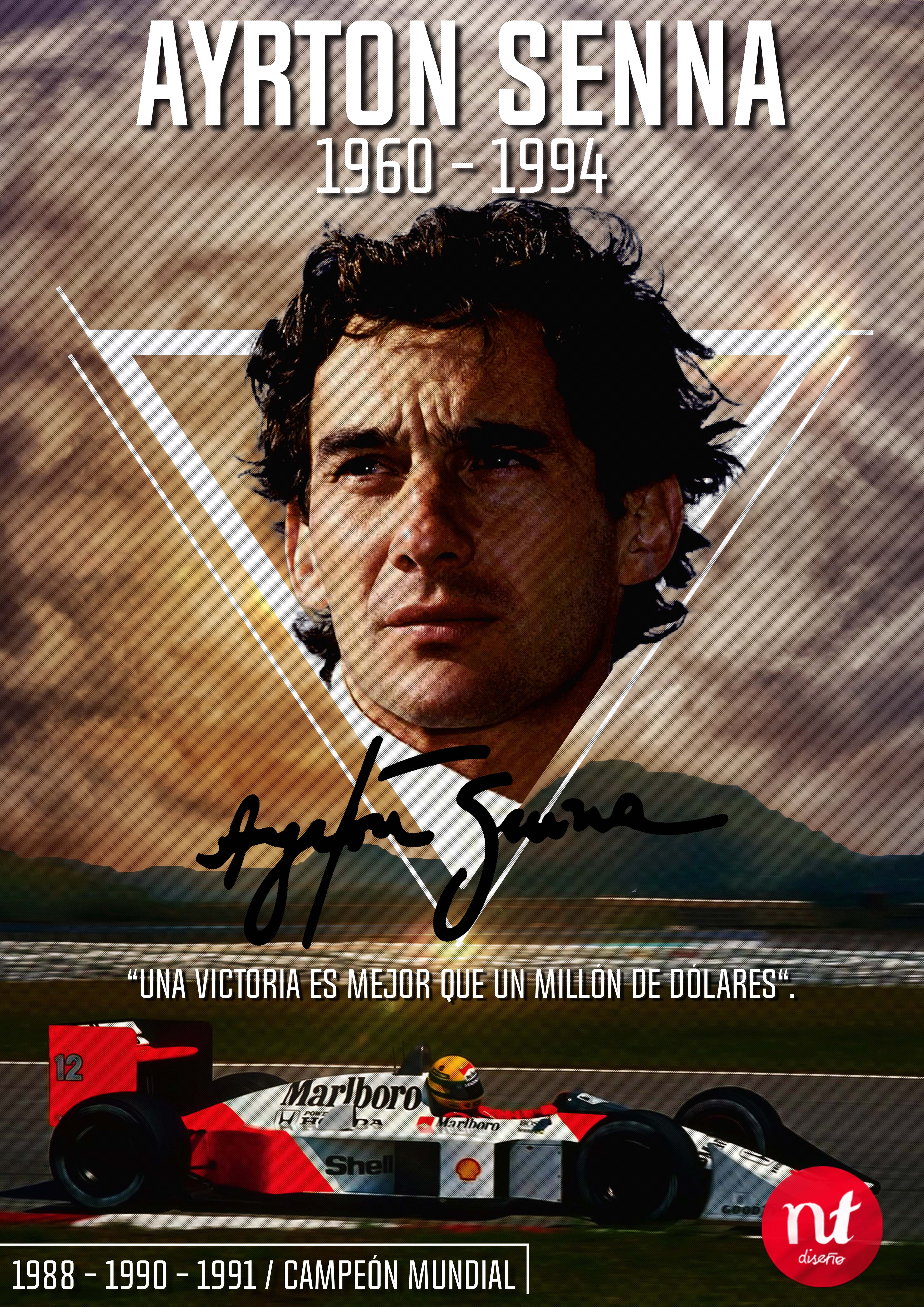 Poster Design Ayrton Senna Domestika